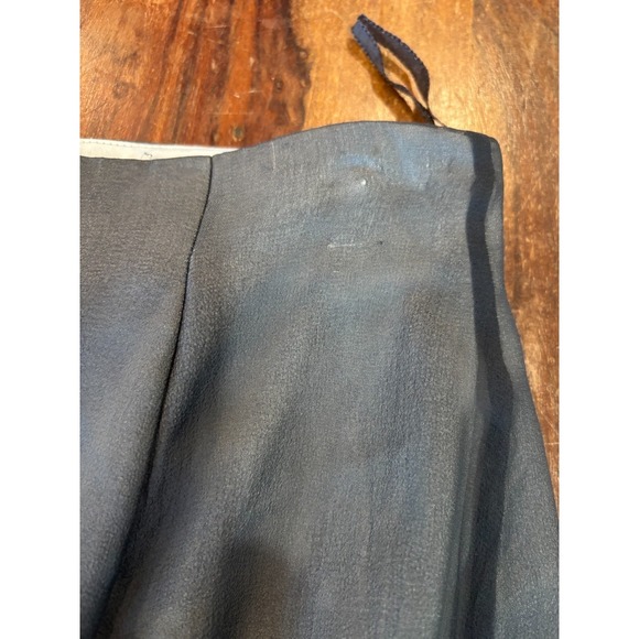 Jones New York 100% Silk Chiffon Layered Maxi Skirt Gray on Gray whimsigoth sz 8 - Picture 5 of 7